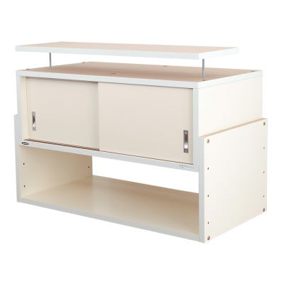 耐震上置き　じしん作くん　幅86cm×奥行44cmタイプ(ホワイト)　86-44W