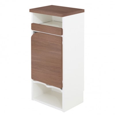 子育て支援家具　オムツストッカー(ブラウン)　OMT-35B