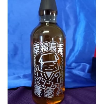 開運彫刻ボトル　七福神　寿老人(幸福長寿)　ブレンデッドウイスキー　40度　開運七福ボトルタグ付き
