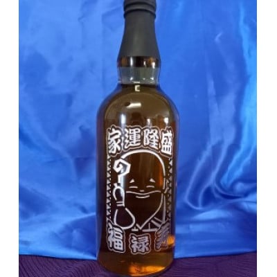 開運彫刻ボトル　七福神　福禄寿(家運隆盛)　ブレンデッドウイスキー　40度　開運七福ボトルタグ付き