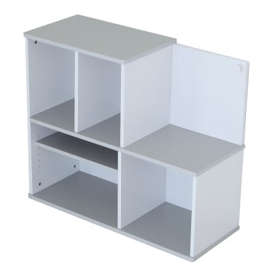 シックでおしゃれなキッズルームシリーズ　ランドセルラック　グレー/ホワイト　 MIC-35RAW