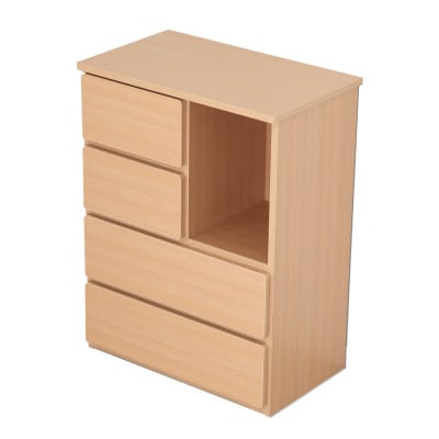 シックでおしゃれなキッズルームシリーズ　チェスト　ナチュラル　 MIC-35CNA