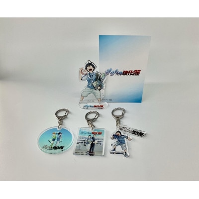 【ちゃんやつ】漫画「ボクらの強化部」キーホルダー3個とアクリルスタンド1個のセット