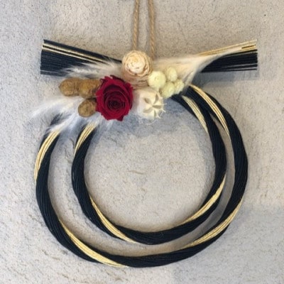 年中飾れる小さなお正月しめ縄風飾り