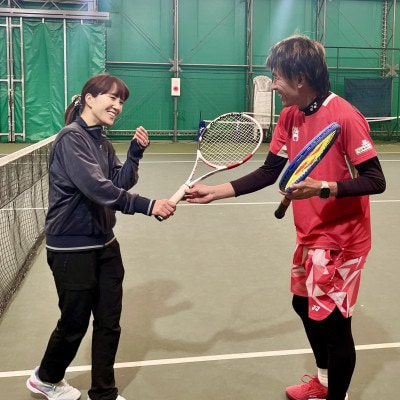 【初級者向け】世界マスターズランキングトップ10入りプロによるテニスパーソナルレッスン(1回分)