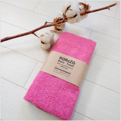 【おうちのカラータオル】スモーキーローズピンク　10枚セット