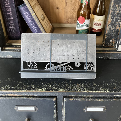 【インダストリアル】アイアン万年カレンダー(スタイリッシュ)