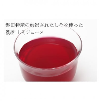 濃縮しそジュース 500ml×2本