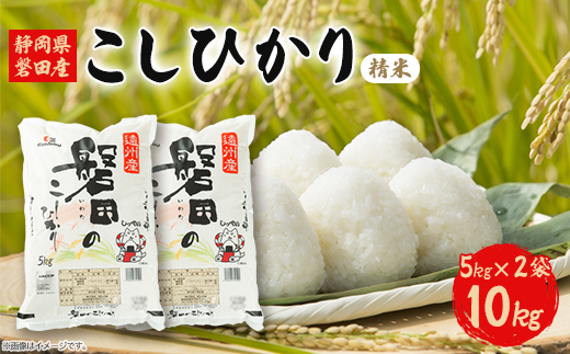 静岡県磐田産コシヒカリ(精米)5kg×2袋