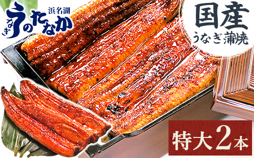 浜名湖・うなぎのたなかの長蒲焼2本セット!ふっくら柔らか♪国産うなぎ長蒲焼※合計360g程度【配送不可地域：離島】