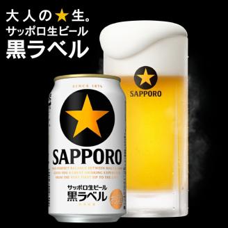 T0082-1602　【定期便 2回】黒ラベルビール 350ml×1箱(24缶)