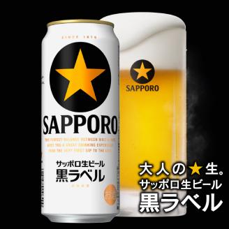 T0083-2110　【定期便10回】黒ラベルビール 500ml×1箱(24缶)