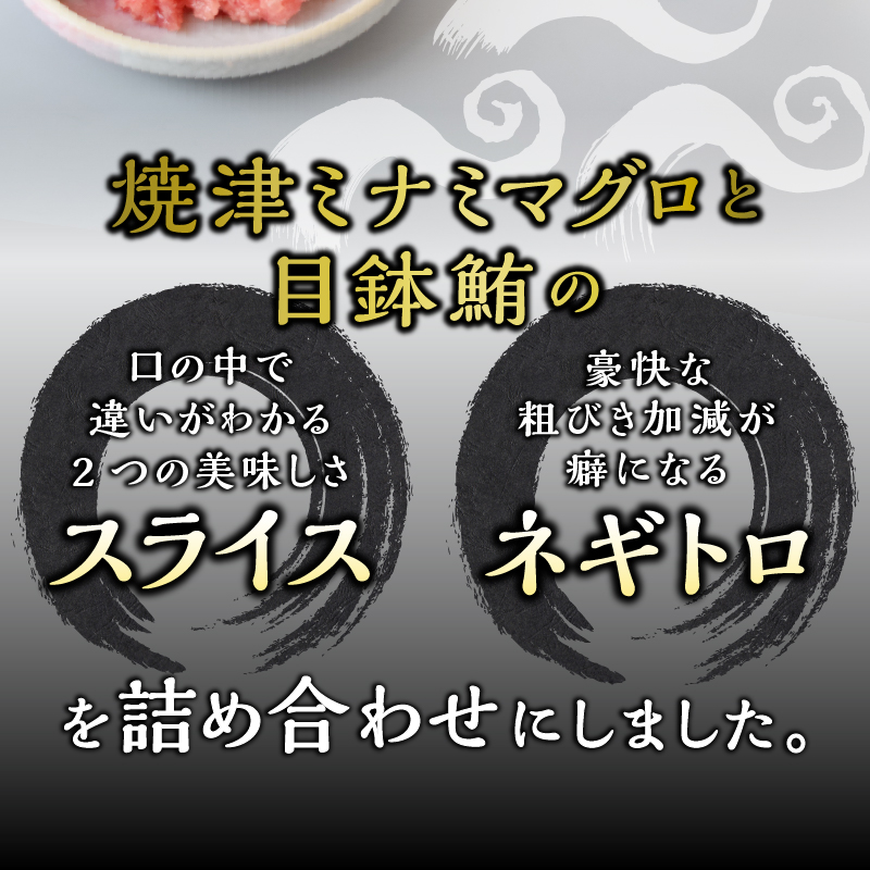 a10-358　あらびきネギトロとマグロスライス四点盛り