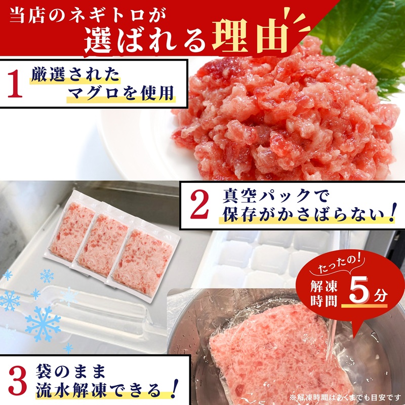 a10-642　焼津 天然 鮪 使用 ネギトロ 小分け 約100g×13パック