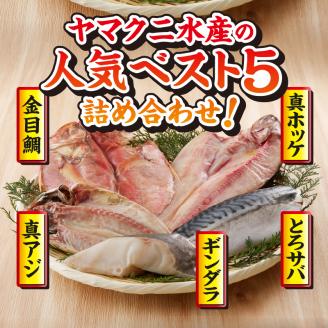 a10-893　【チルドでお届け】ひもの人気BEST5セット