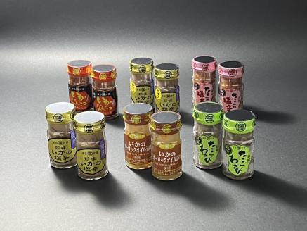 a12-188　新・いかとたこの 塩辛 珍味 6種各2本 詰合せ