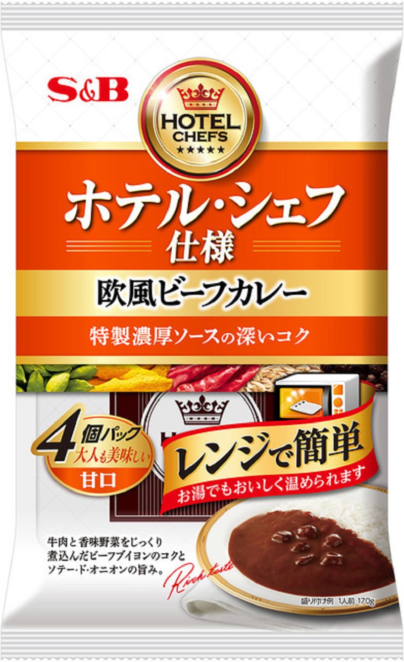a14-105　《S&B食品》欧風ビーフカレー　甘口　16食分