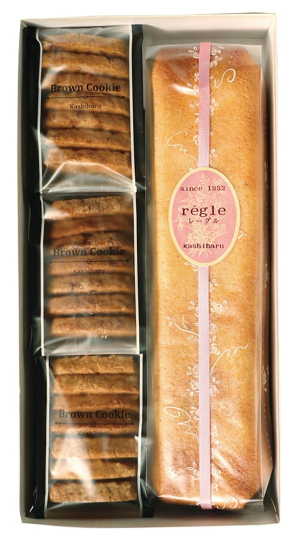 a12-271　焼菓子ギフトセット（ブラウンクッキー7枚入×3袋＋レーグル1本）