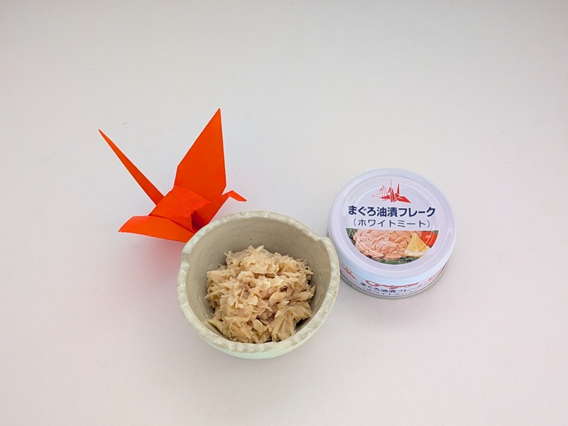 a15-675　サスナ折り鶴ブランド フレーク ツナ缶 ホワイトミート80g×24缶