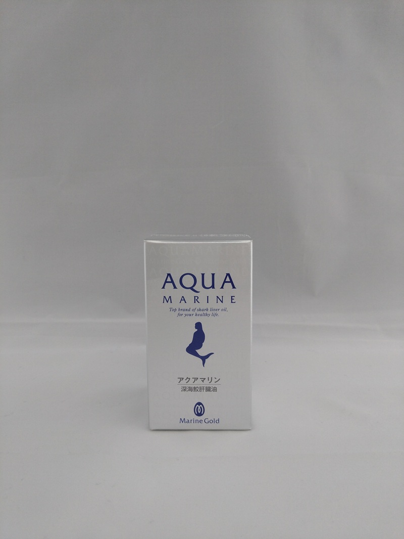 b220-003　【定期便6回分】深海鮫肝臓油　アクアマリン300mg×100粒（約1ヶ月分）6回定期便