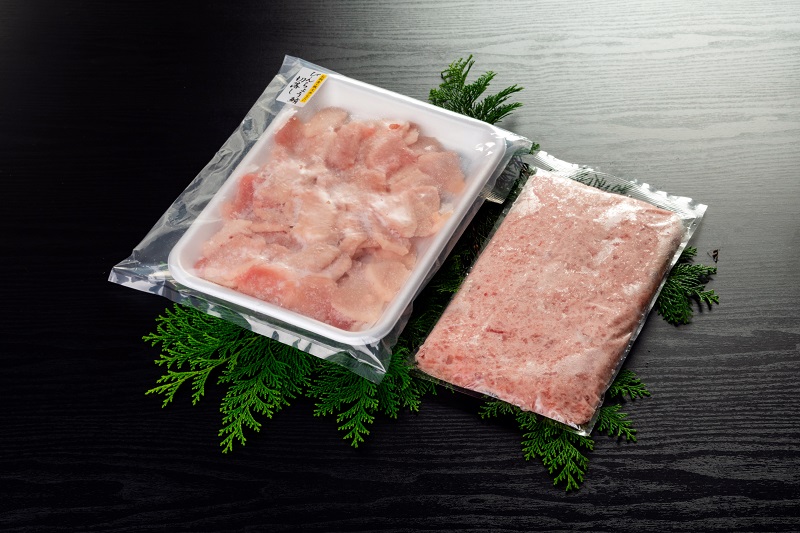 a15-685　刺身用ビンチョウまぐろとまぐろたたき2種盛り約1kg