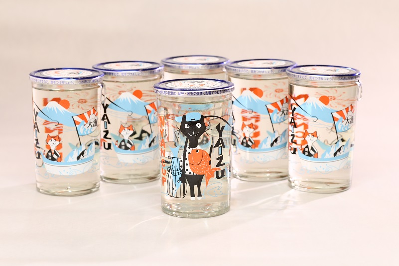 a10-988　2025年2月以降配送 にゃんカップ 180ml 焼津 純米吟醸 6本セット 日本酒