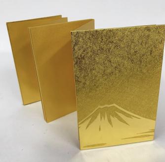 a11-046　富士山 金紙 御朱印帳