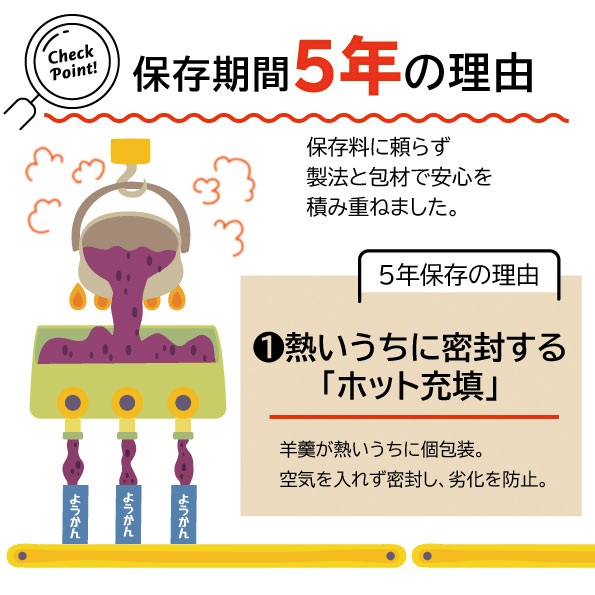 a11-174　【長期保存5年】駿河湾深層水仕込み 防災羊羹 15個入×3袋（合計45個）