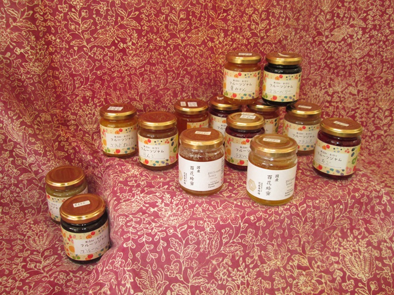 a30-309　国産はちみつ2本と手作りジャム12本セット