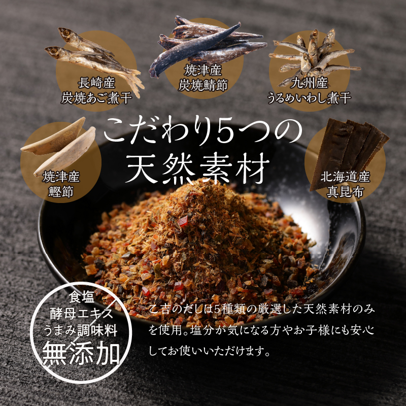 a20-068　無添加 出汁 パック 乙吉 のだし セット 15袋