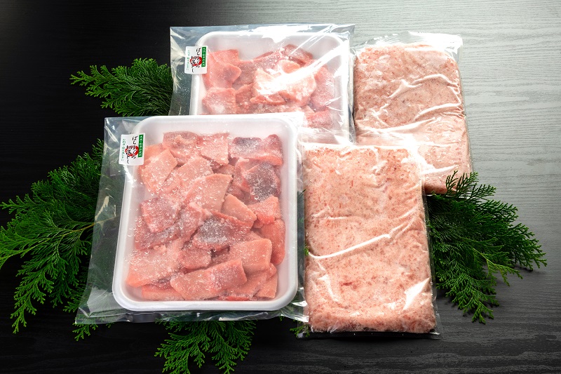 a30-313　手間いらず！約2kgバチマグロ切落し・マグロタタキセット