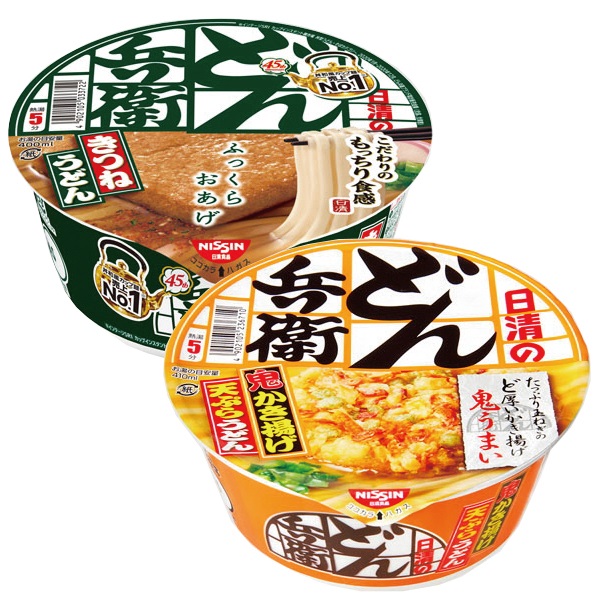 a20-390　日清の どん兵衛 きつねうどん 天ぷらうどん セット
