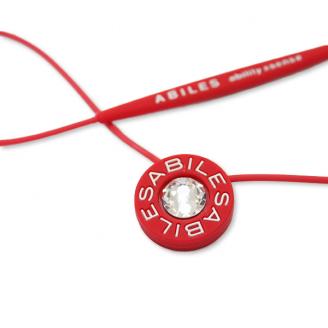 a24-028　ABILES PLUS Crystal ネックレス T-RED/BLUE