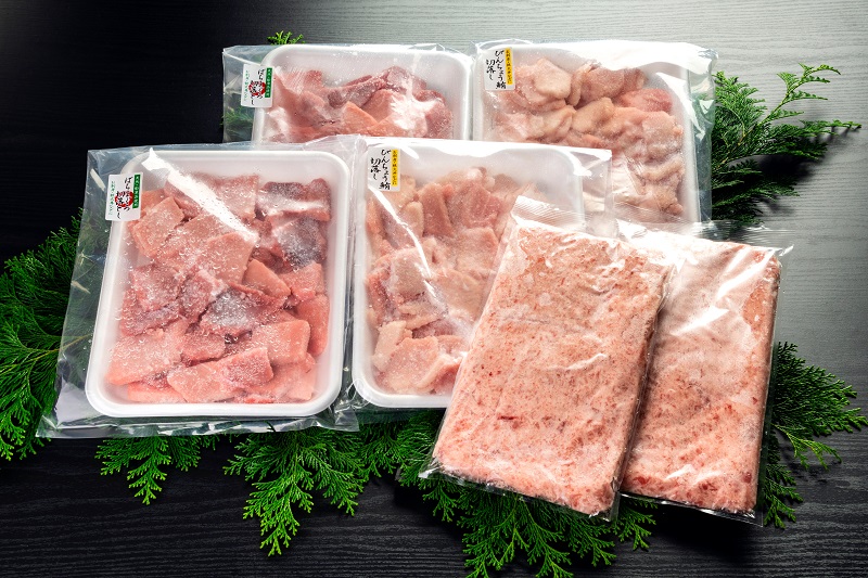 a40-116　マグロ三種盛！バチ・ビンチョウ・タタキセットB