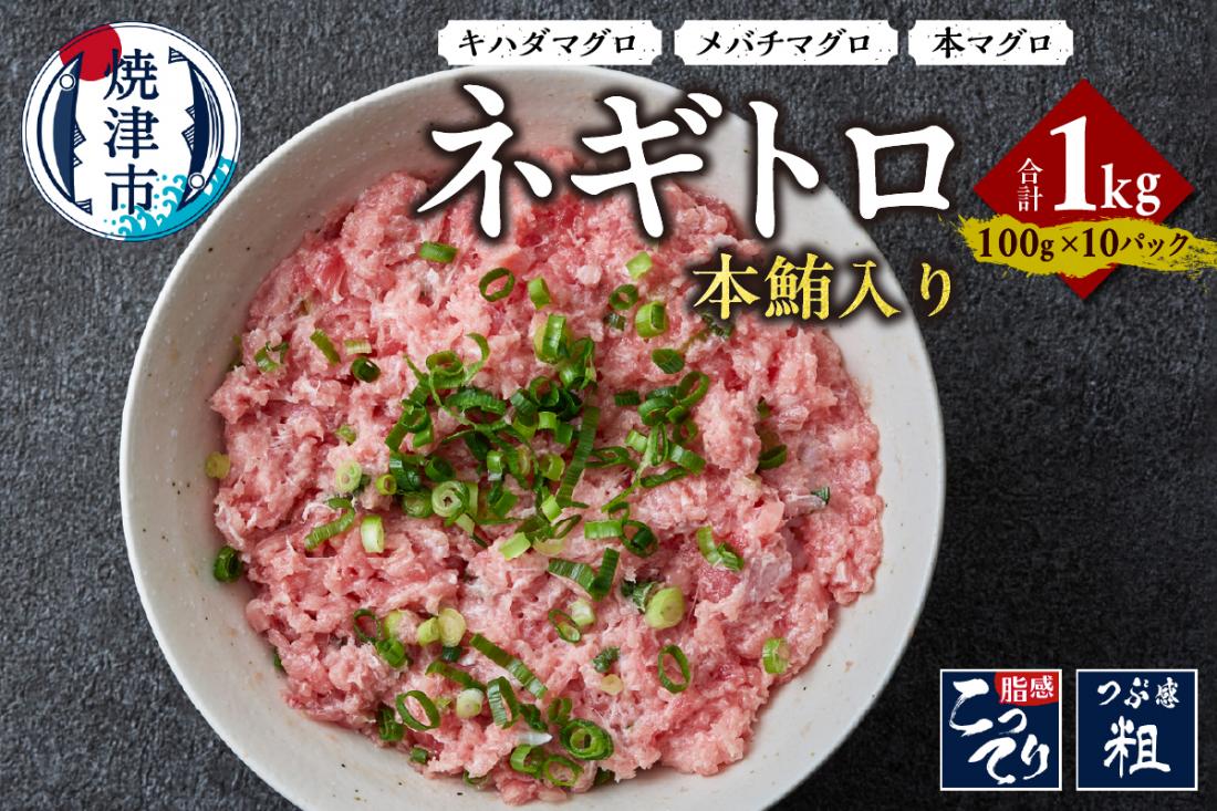 a13-107　本鮪入り ネギトロ 100g x 10パック 合計1.0kg