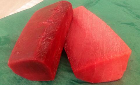 a15-393　『まぐろの魚二』天然南鮪中トロ・赤身約４００ｇセット