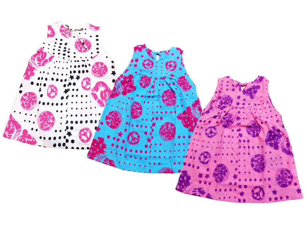 a19-012　焼津市魚河岸ワンピース（子供用）＆うちわセット