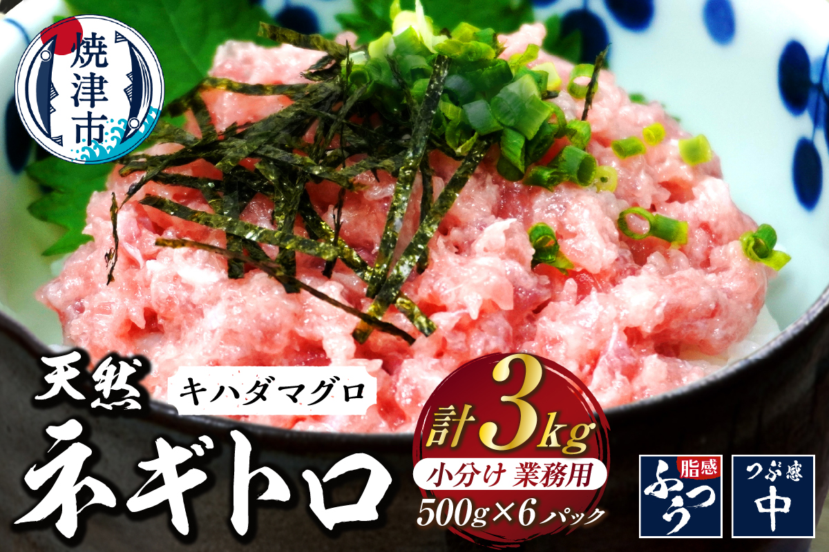 a22-059　焼津 海の極 海伸 マグロ ネギトロ 小分け 業務用 3kg 500g×6