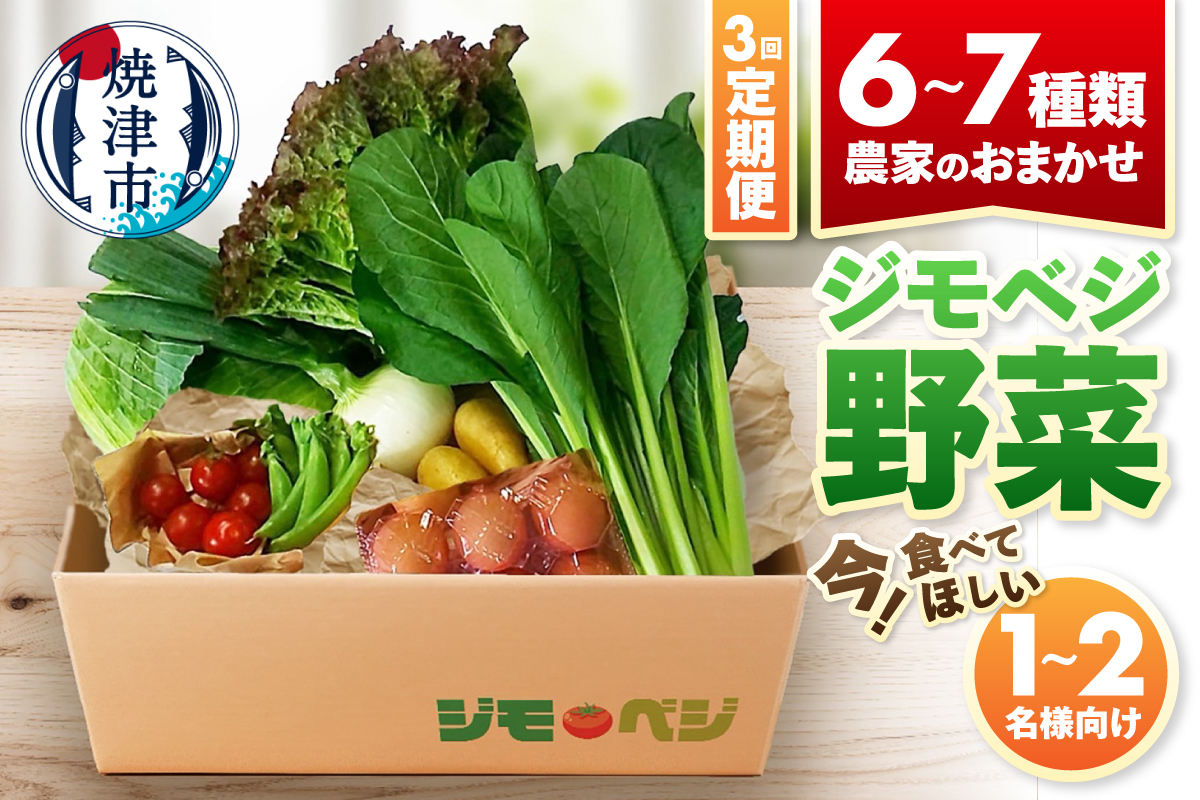 a23-038d　【定期便 全3回】ジモベジ 野菜 ハーフセット