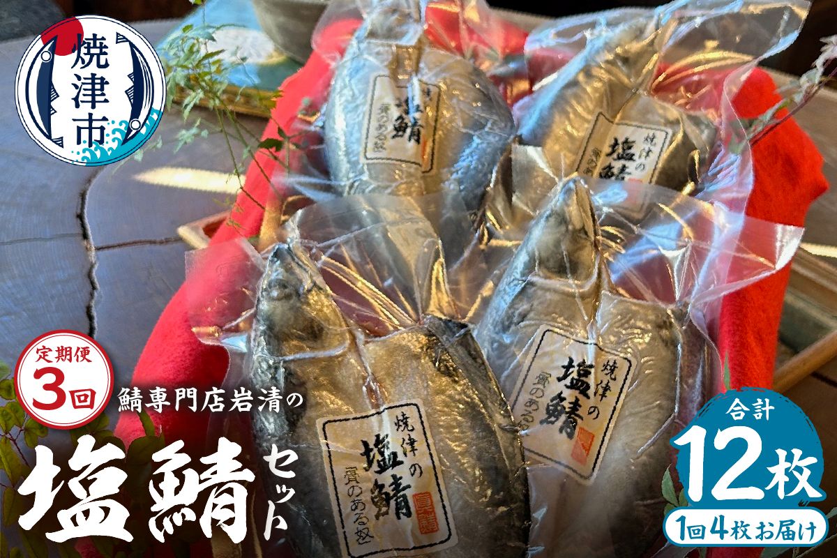 a35-014　【定期便3回】「塩鯖4枚セット」国産　さば　無添加　個包装　贈答