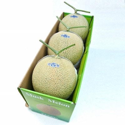 【通年出荷】クラウンメロン(山等級)　3玉詰【配送不可地域：離島・北海道・沖縄県】