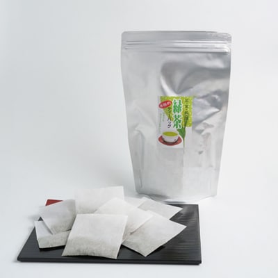 訳あり エコ袋 緑茶ティーバッグ 8g50個入2袋(100個) 水出し お湯出 静岡県掛川産100%【配送不可地域：離島・沖縄県】