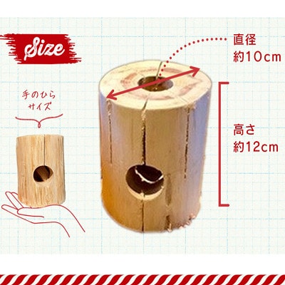 掛川市産ヒノキ間伐材 スウェーデントーチ ミニ 3個・掛川市産スギ材 利久箸 20膳【配送不可地域：離島・沖縄県】