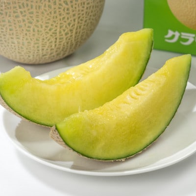 【組合直送】静岡県が誇る温室高級「クラウンメロン」2玉(1玉:約1.3kg) 9月～2月【配送不可地域：離島・北海道・沖縄県】