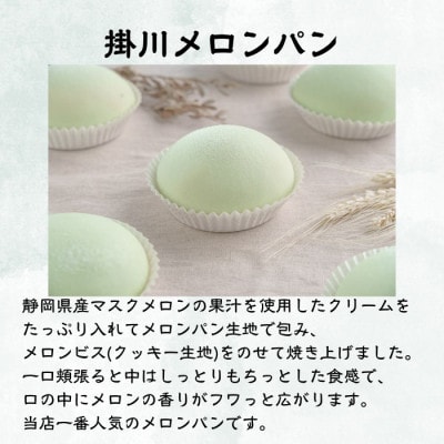 掛川メロンパン10個入り　～メロンを堪能できる 特別なメロンパン～【配送不可地域：離島・北海道・沖縄県・四国・九州】