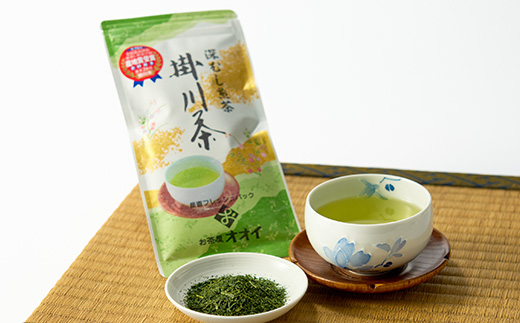 茶審査技術八段 掛川最高有段者 大井丈司監修!深蒸し掛川茶一番茶製造!100g×10袋セット【配送不可地域：離島・沖縄県】