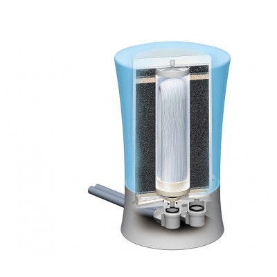 ゼンケン ビクラ浄水器2  ブルー/MFH-V92-B【配送不可地域：離島・沖縄県】