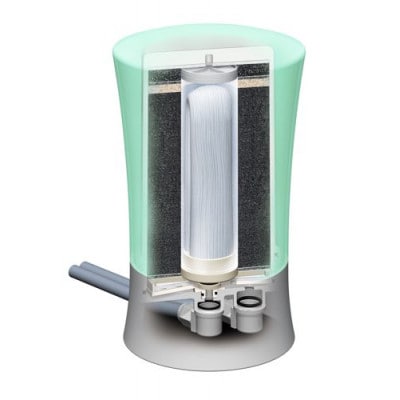 ゼンケン ビクラ浄水器2  グリーン/MFH-V92-G【配送不可地域：離島・沖縄県】