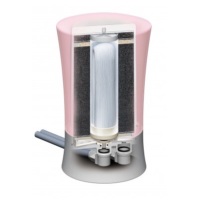 ゼンケン ビクラ浄水器2 ピンク/MFH-V92-P【配送不可地域：離島・沖縄県】