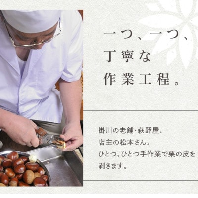 萩野屋 掛川栗の 栗きんとん×6個 栗蒸し羊羹×1本 詰め合わせ【配送不可地域：離島・北海道・沖縄県・四国・九州】